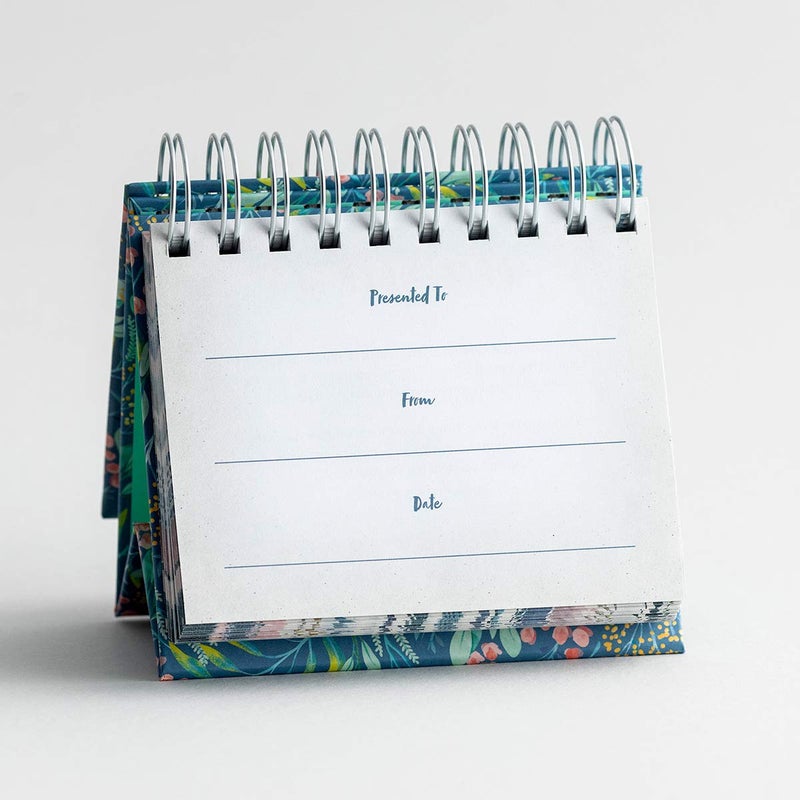 DaySpring - One Minute with God - Perpetual Calendar (J1391), Green, 5 1/2" x 5 1/4" x 1 1/4" - Image 2